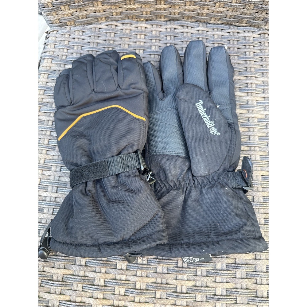 Timberland Prima TG217 Gloves Black Puffer Gloves Sz: Medium Winter Warm Snow